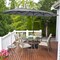 Costway 15FT Double-Sided Twin Patio Umbrella Outdoor Market W/ Crank & Base Grey\Coffee\Turquoise\Beige\Orange\Wine